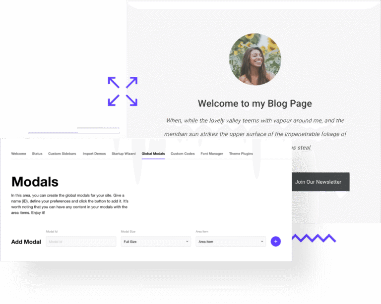 Impeka Custom Modals - Premium WordPress Multipurpose theme by Greatives